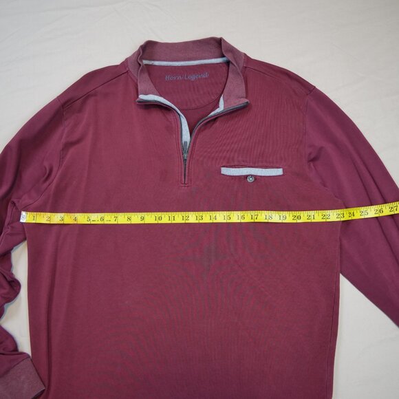 Horn Legend Maroon Quarter Zip - Picture 2 of 5